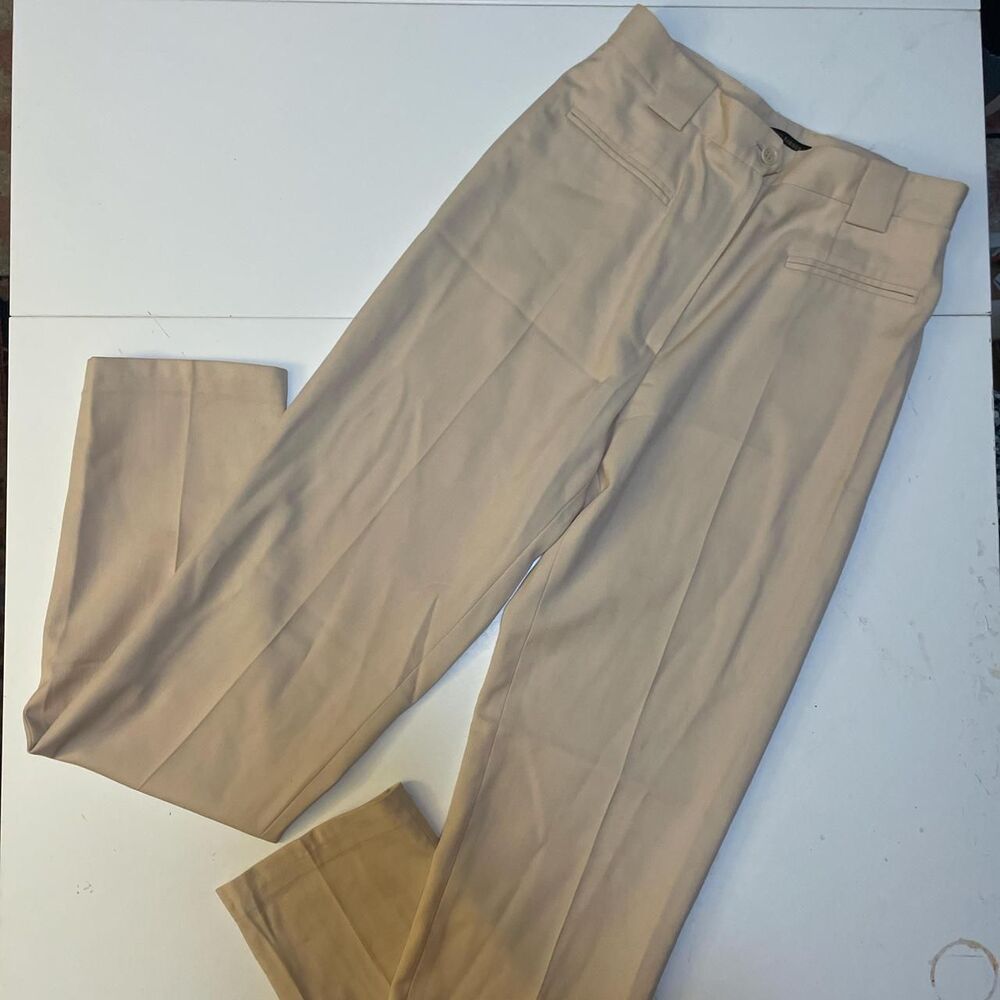 Luciano Barbera Beige Straight-Leg Trousers